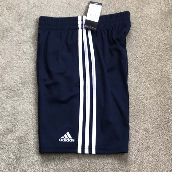ADIDAS BOYS SIZE 8 THREE STRIPE PERFORMANCE SHORTS - Picture 4 of 4
